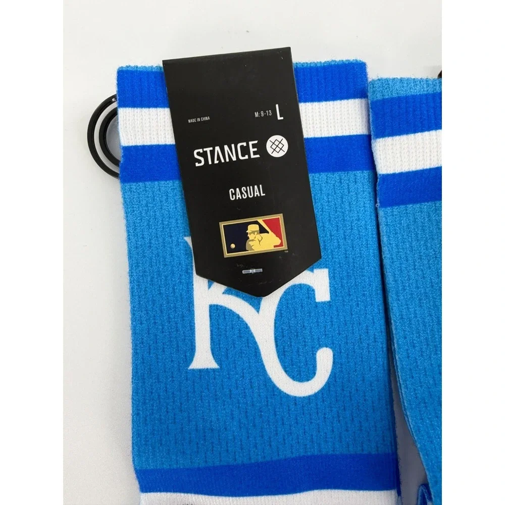 3 Pairs Stance Adult Blue Crew MLB Baseball Kansas City Royals Coop 23 L 9-13‎